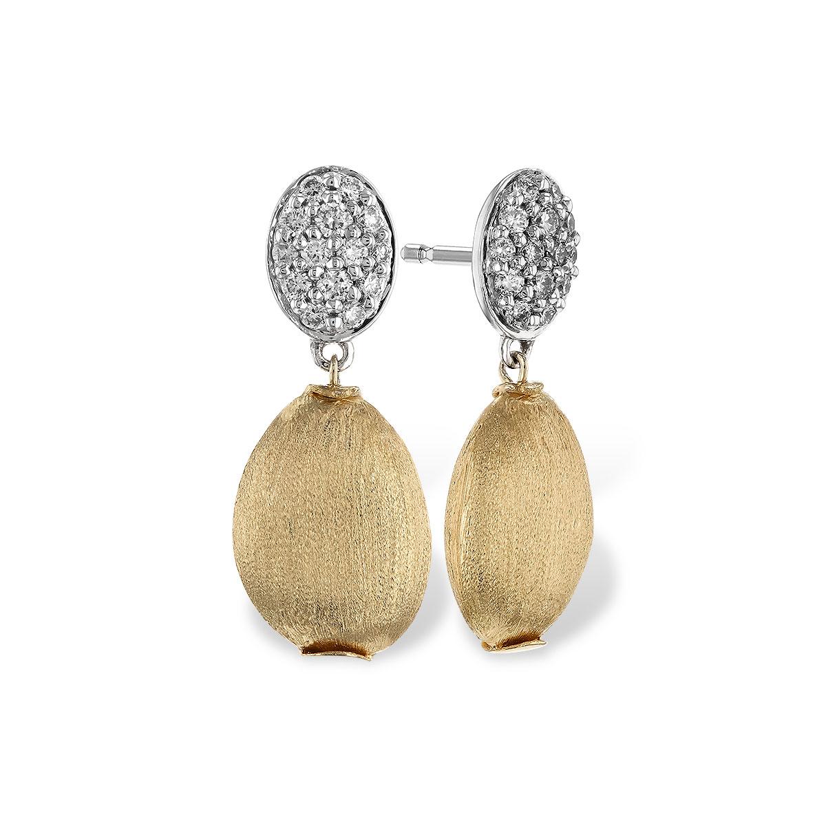 14KT Gold Diamond Earrings