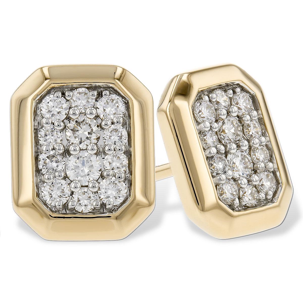 14KT Gold Diamond Earrings