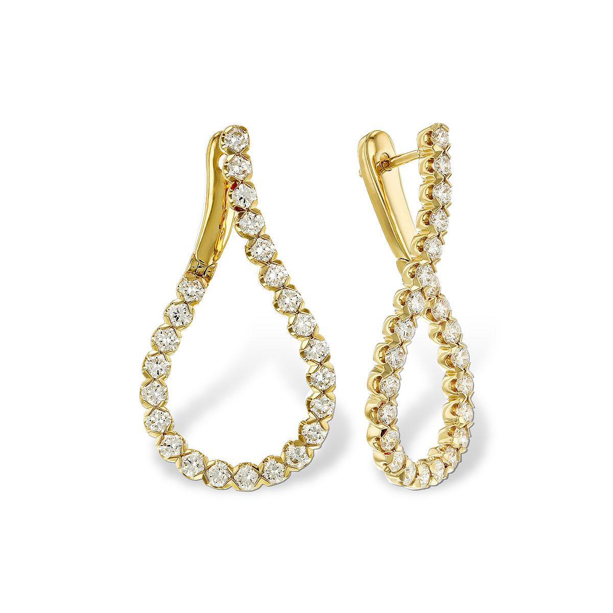 14KT Gold Diamond Earrings