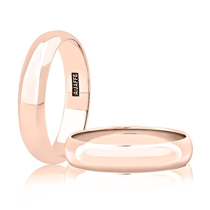 Dome Shaped Polished Platinum Mens Wedding Band [GR1035-6/PL]
