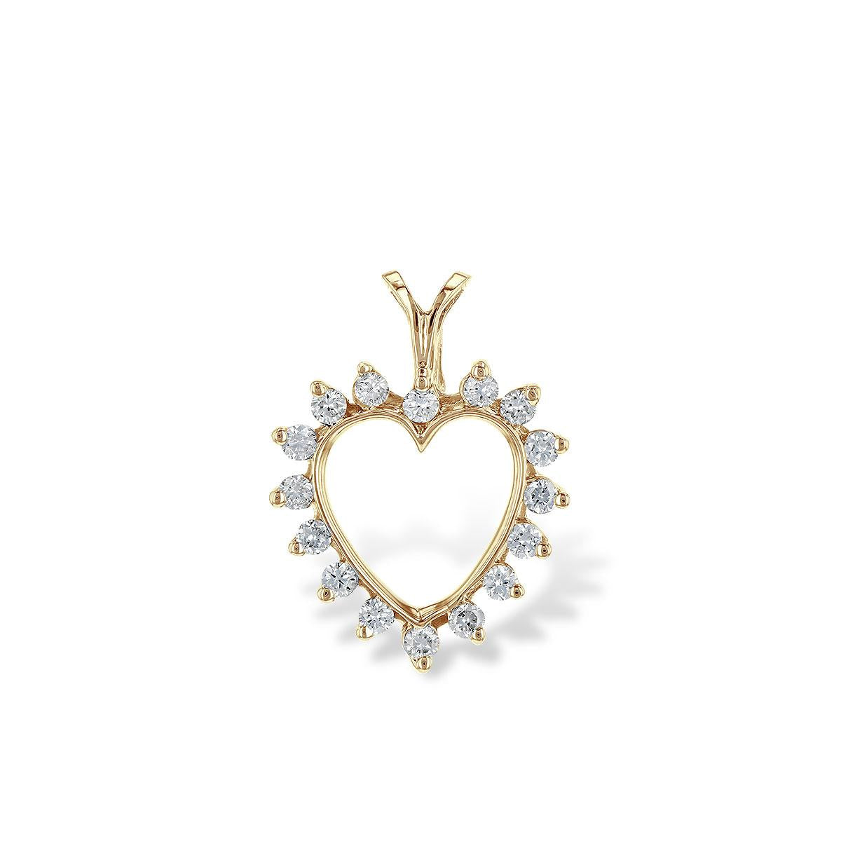 14KT Gold Diamond Pendant