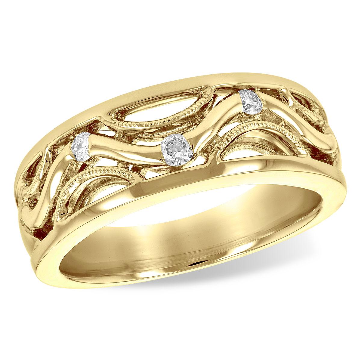 14KT Gold Ladies Diamond Wedding Ring