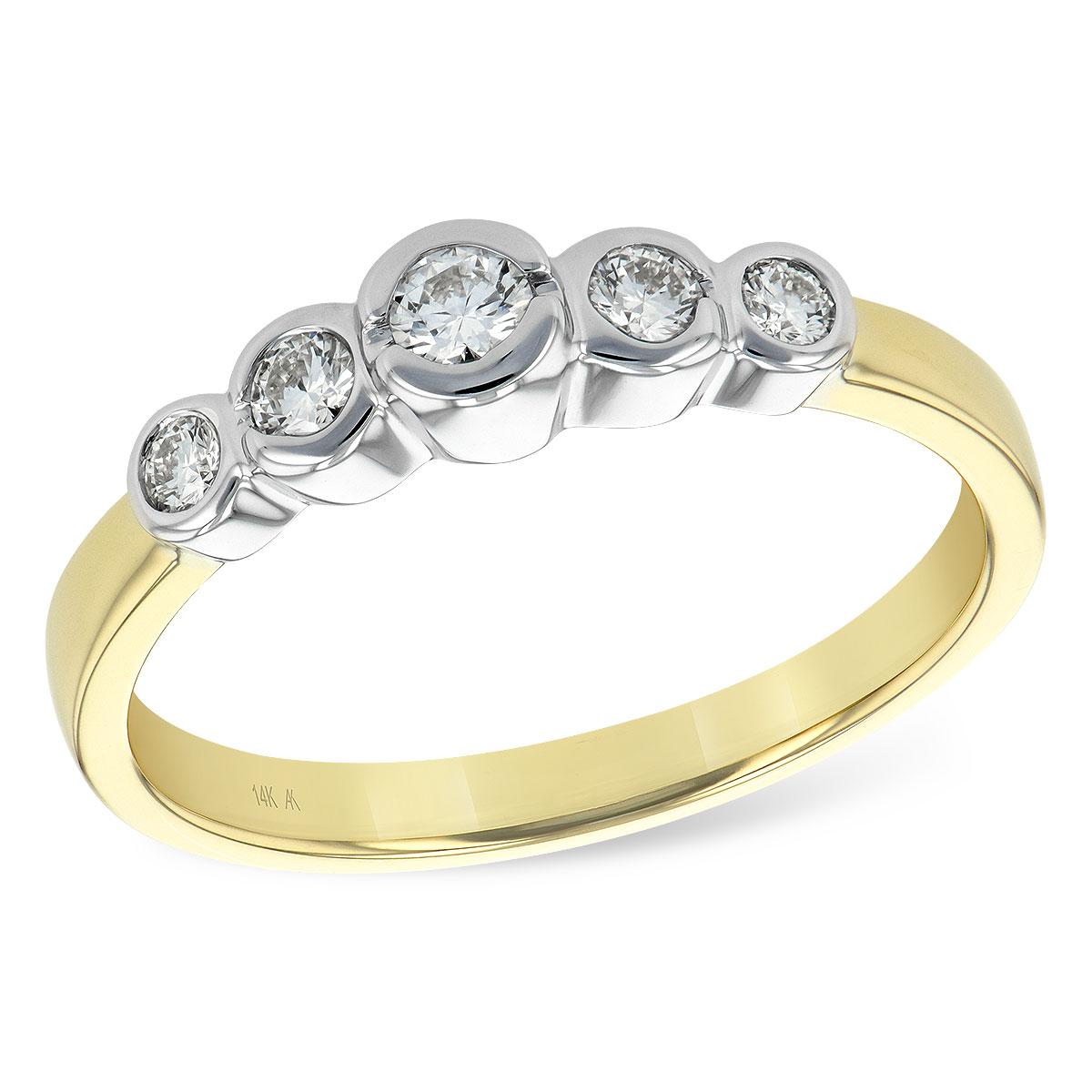 14KT Gold Ladies Diamond Wedding Ring
