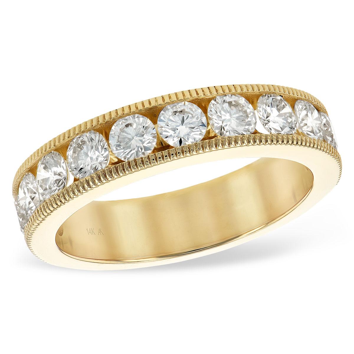 14KT Gold Ladies Diamond Wedding Ring