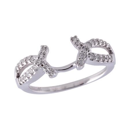 14KT Gold Ladies Diamond Wrap/Guard