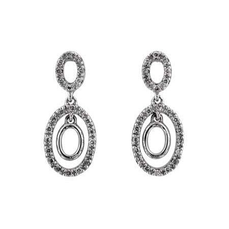 14KT Gold Diamond Earrings