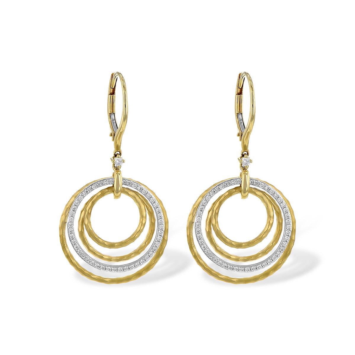 14KT Gold Diamond Earrings