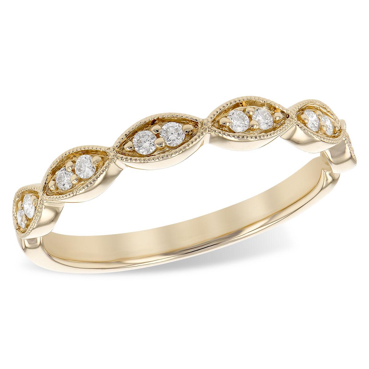 14KT Gold Ladies Diamond Wedding Ring