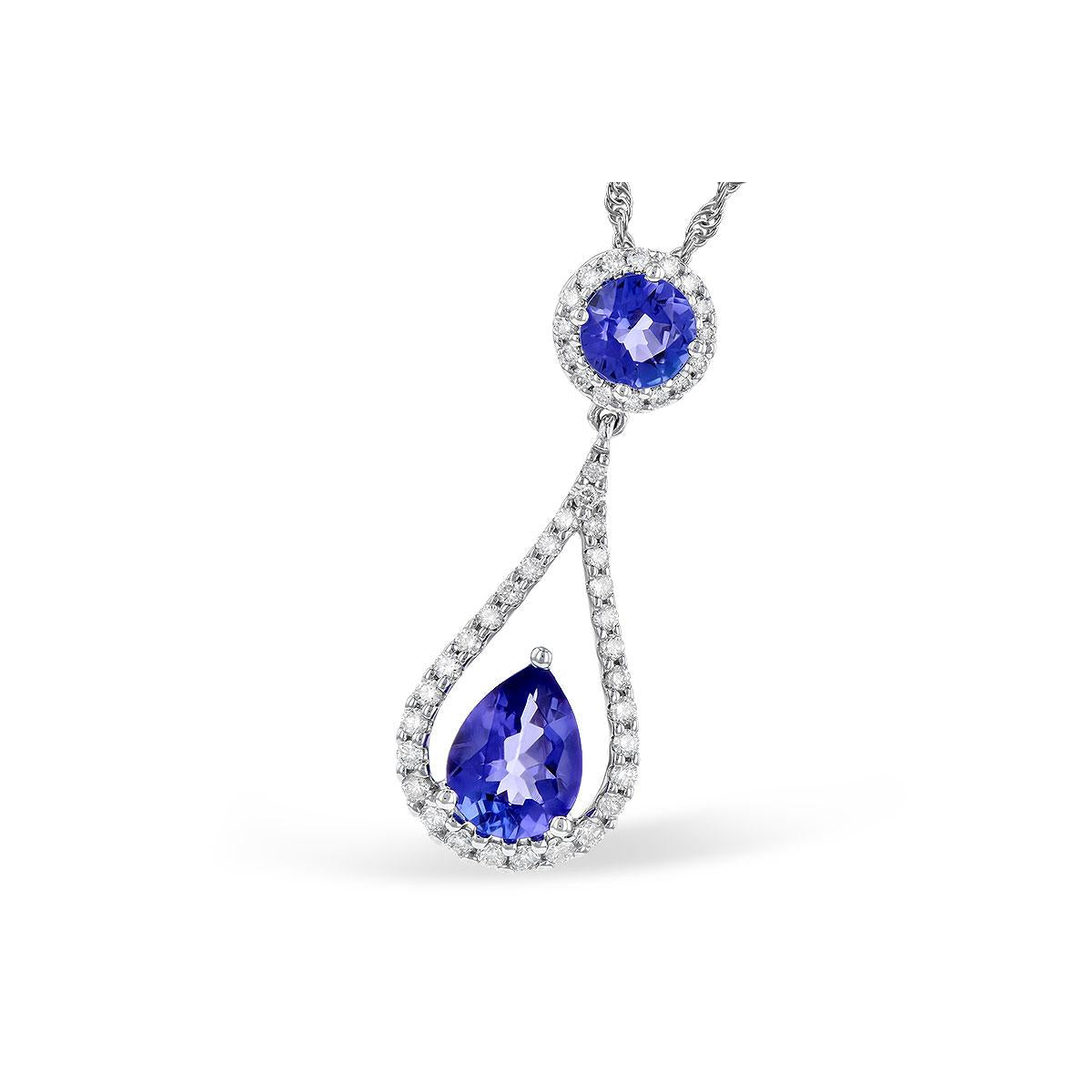 14KT Gold Tanzanite Necklace
