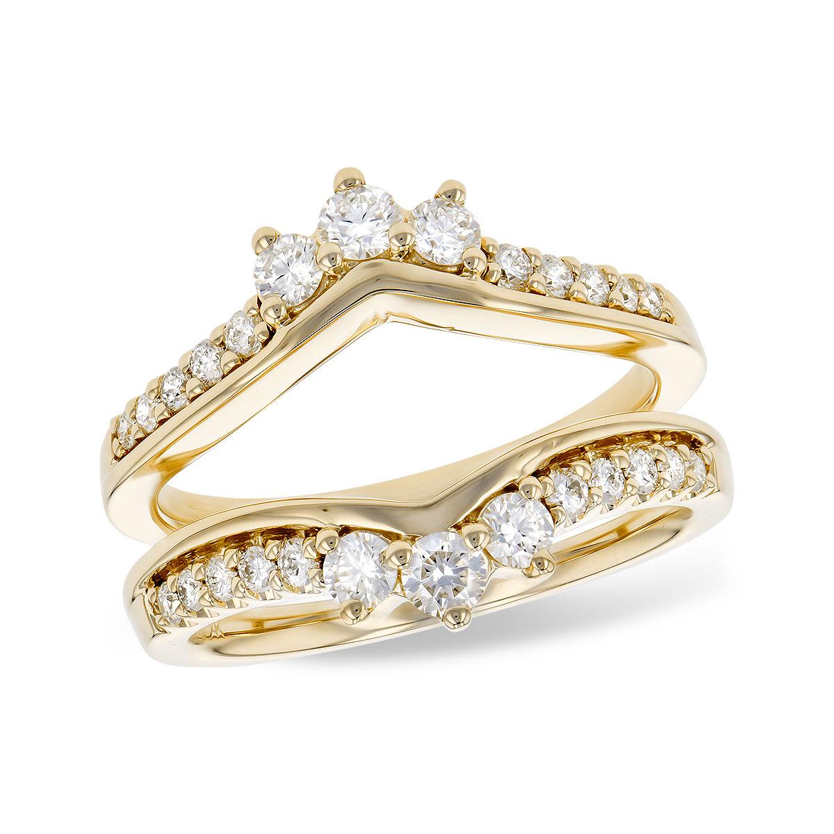 14KT Gold Ladies Diamond Wrap/Guard