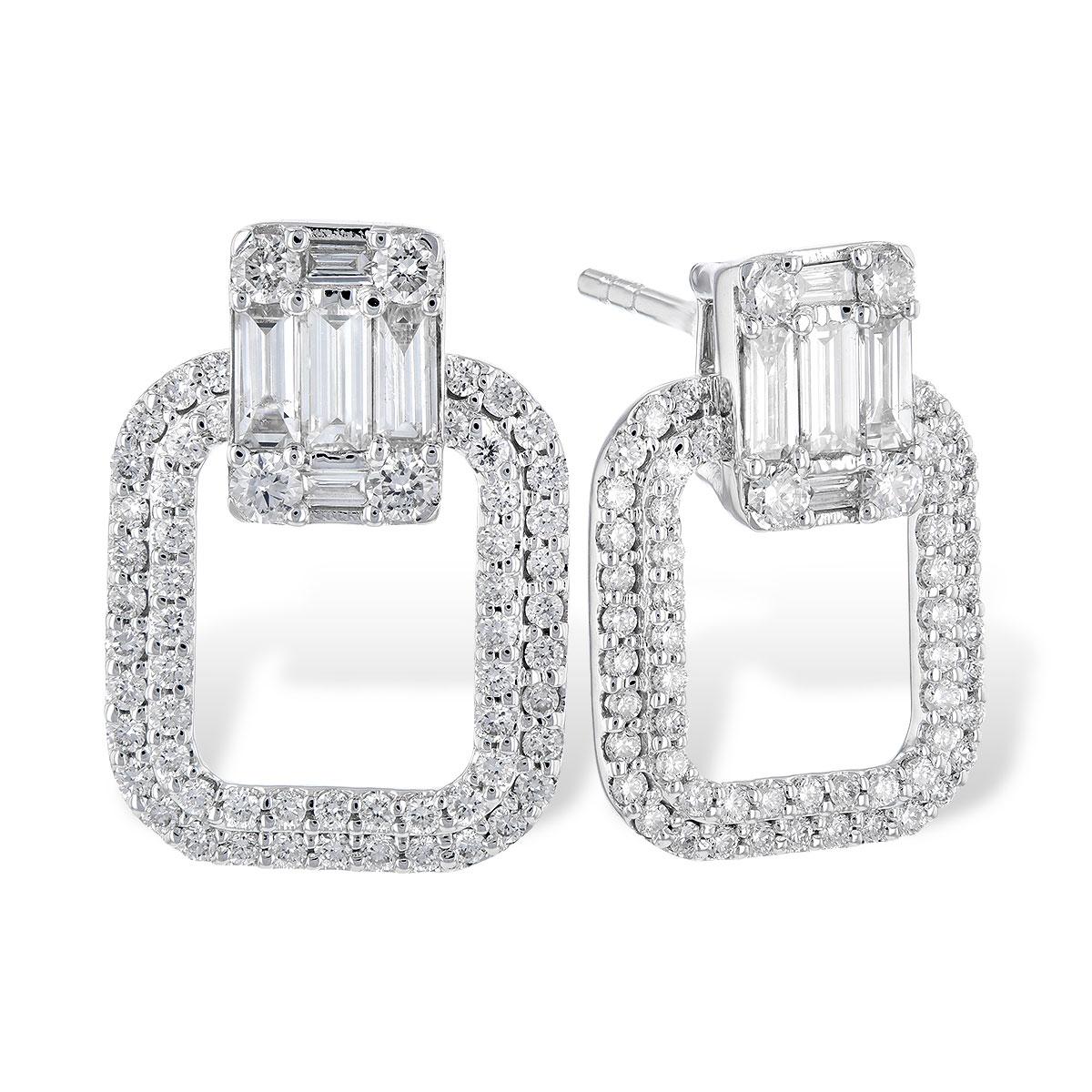 14KT Gold Diamond Earrings
