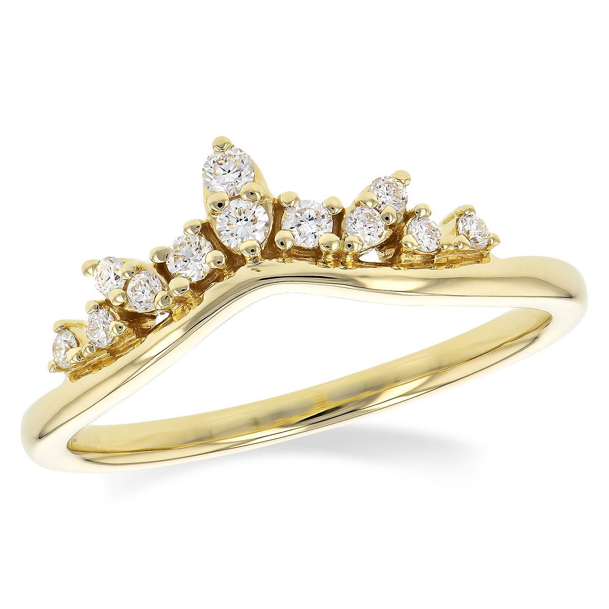 14KT Gold Ladies Diamond Wrap/Guard