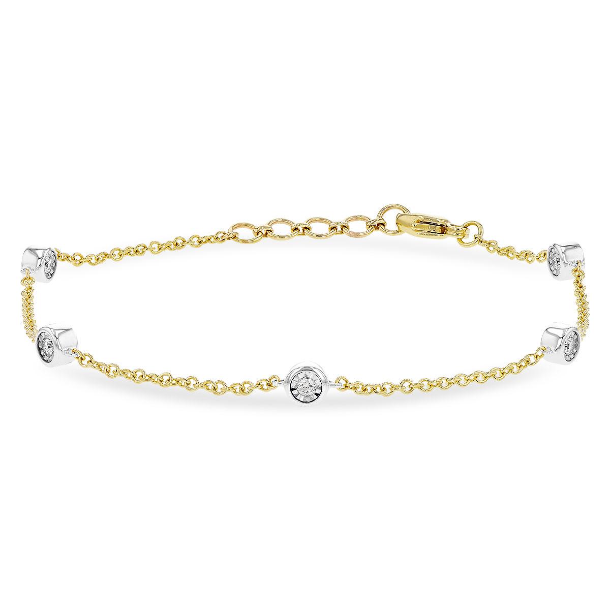 14KT Gold Diamond Bracelet