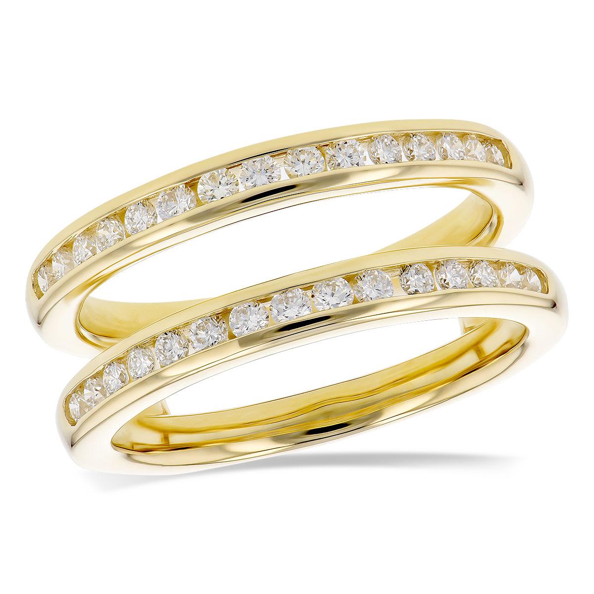14KT Gold Ladies Diamond Wrap/Guard