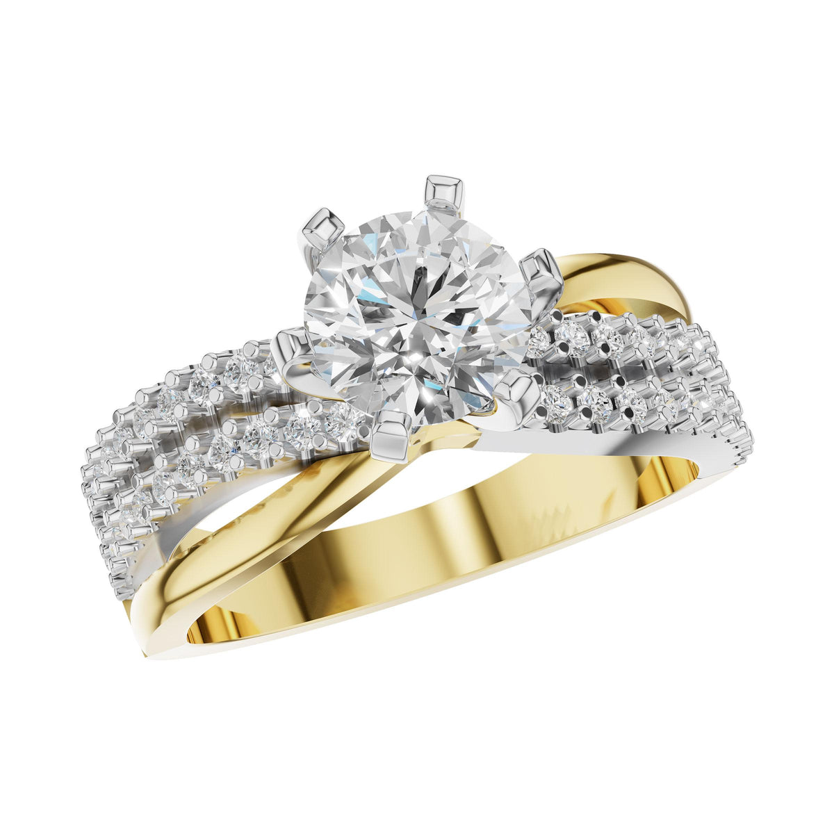 14KT Gold Semi-Mount Engagement Ring