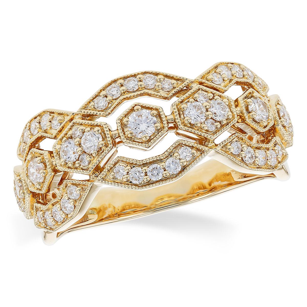 14KT Gold Ladies Diamond Wedding Ring