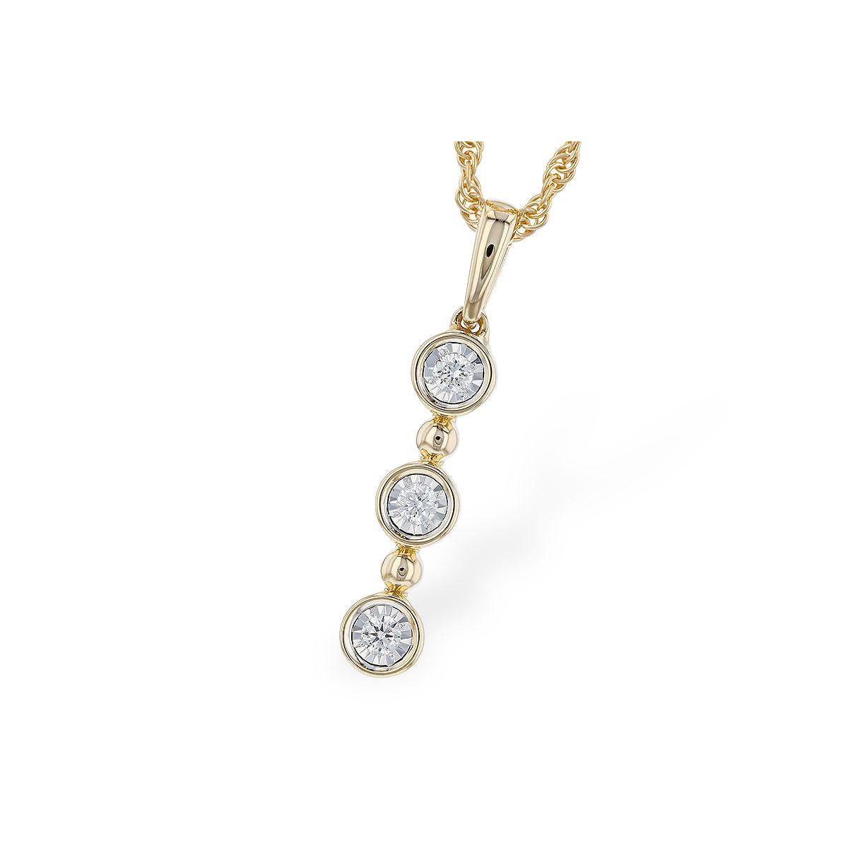 14KT Gold Diamond Necklace