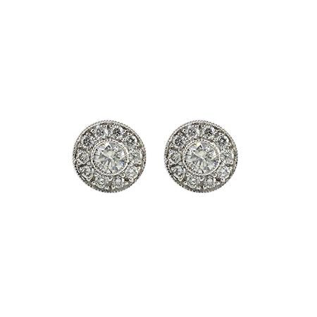 14KT Gold Diamond Earrings