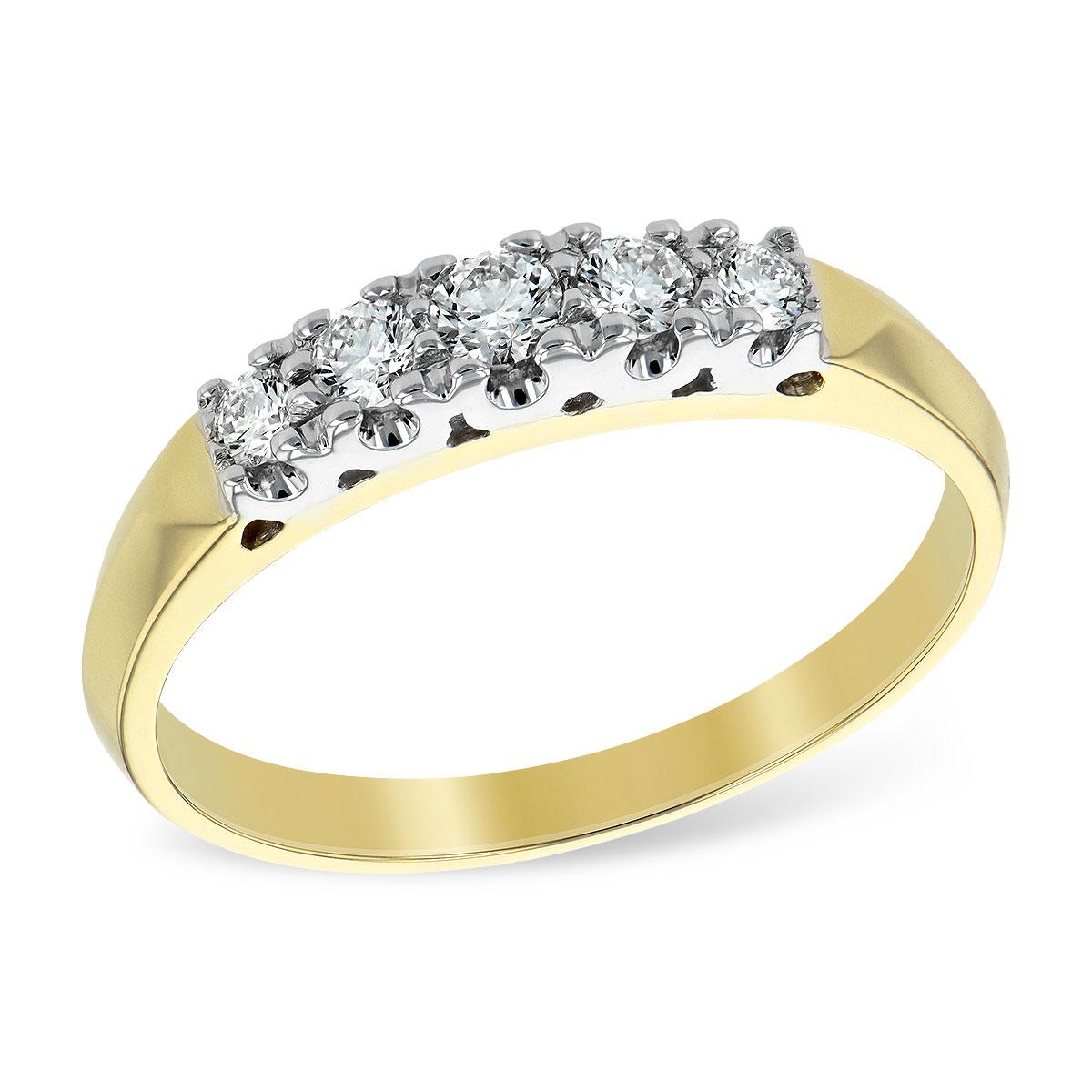 14KT Gold Ladies Diamond Wedding Ring
