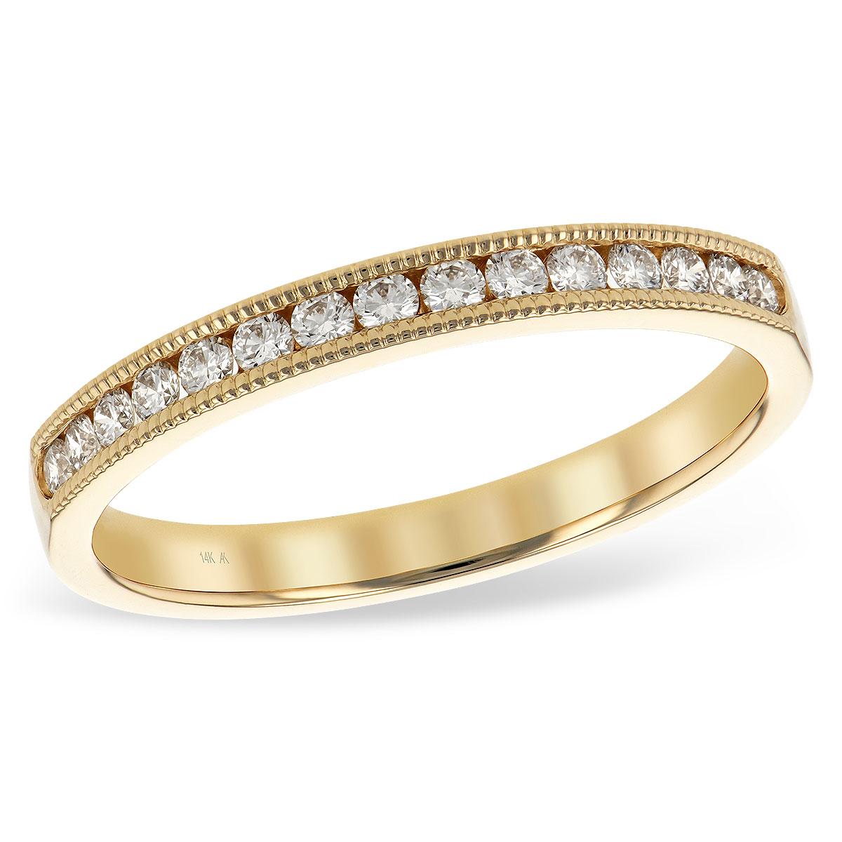 14KT Gold Ladies Diamond Wedding Ring