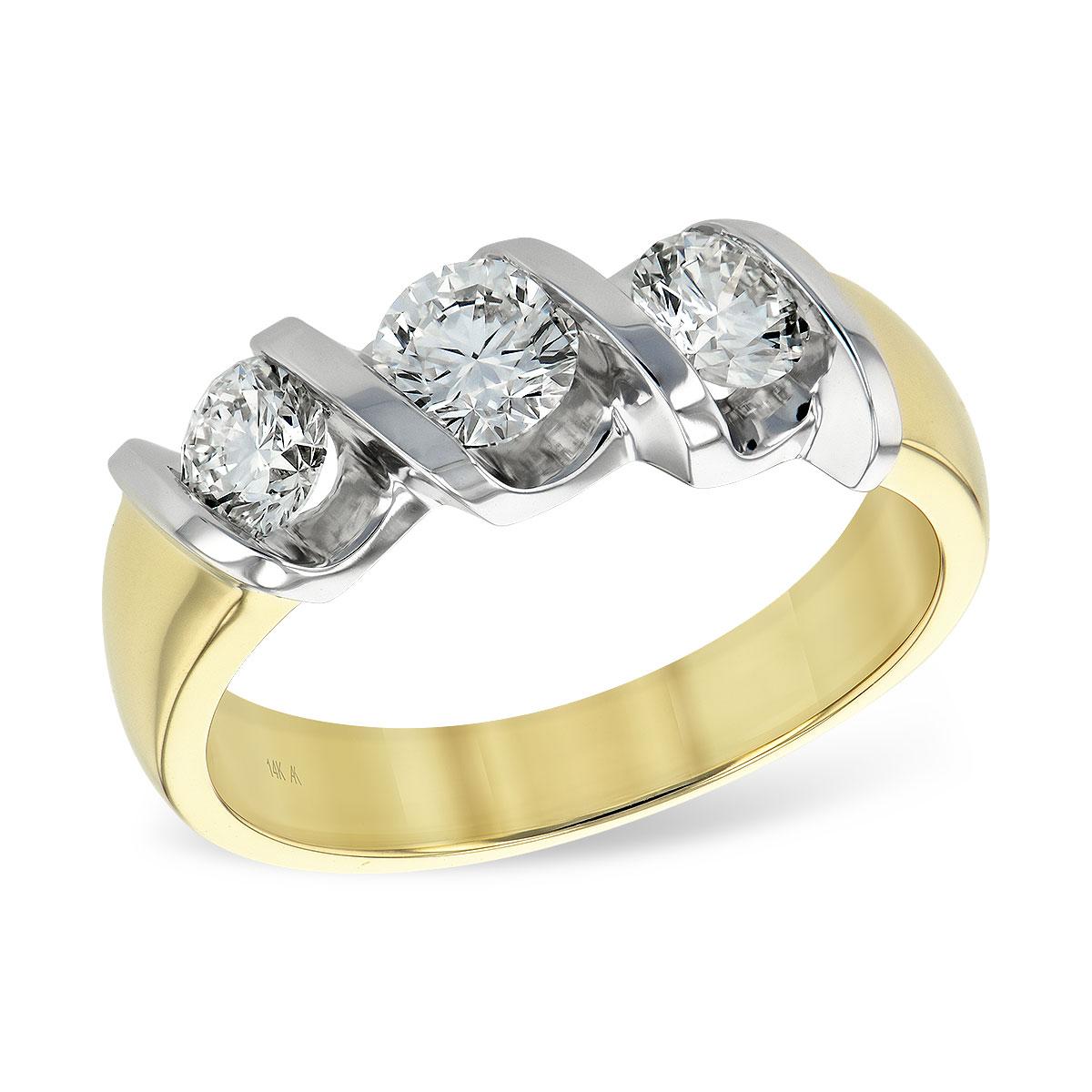 14KT Gold Ladies Diamond Wedding Ring