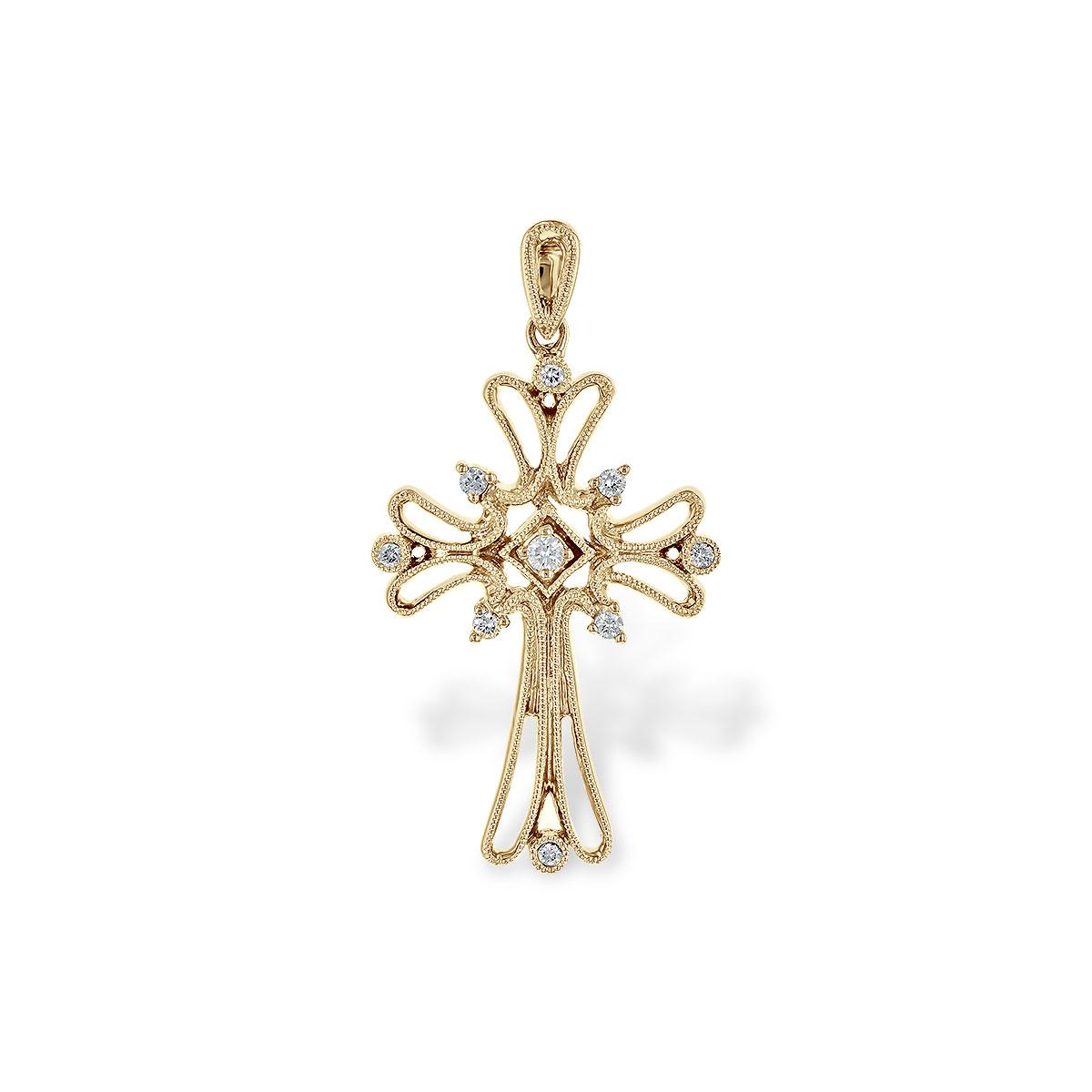 14KT Gold Diamond Pendant