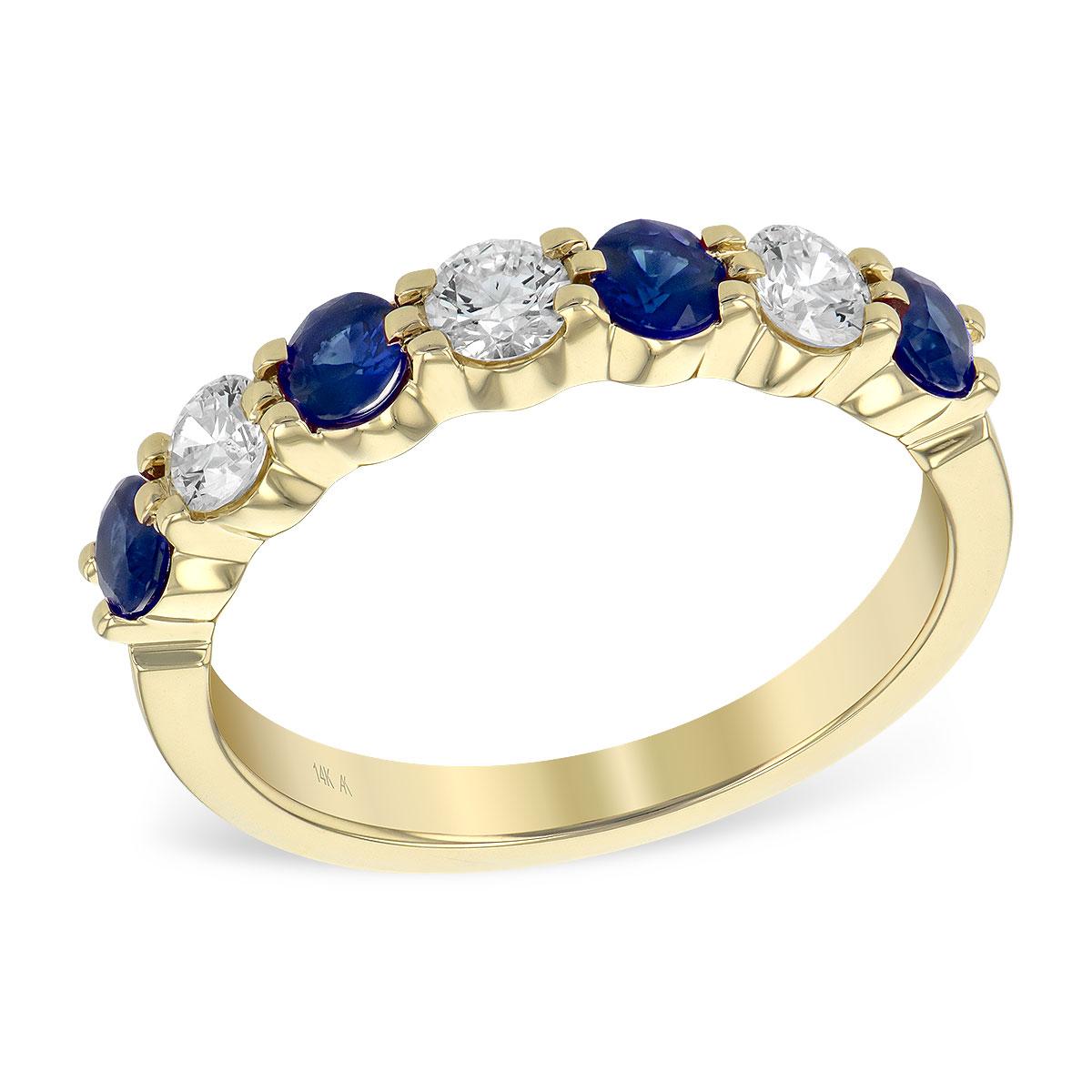 14KT Gold Ladies Sapphire Wedding Ring