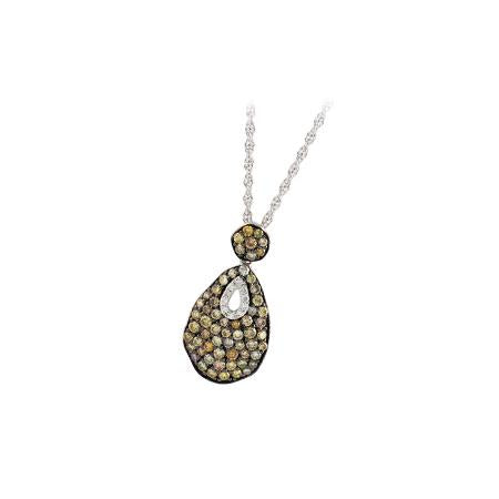 14KT Gold Multi-Color Diamond Necklace