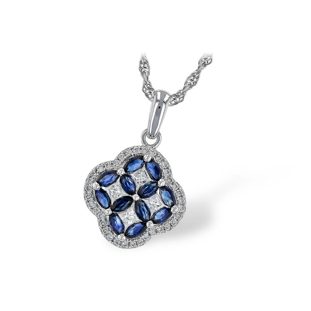 14KT Gold Sapphire Necklace