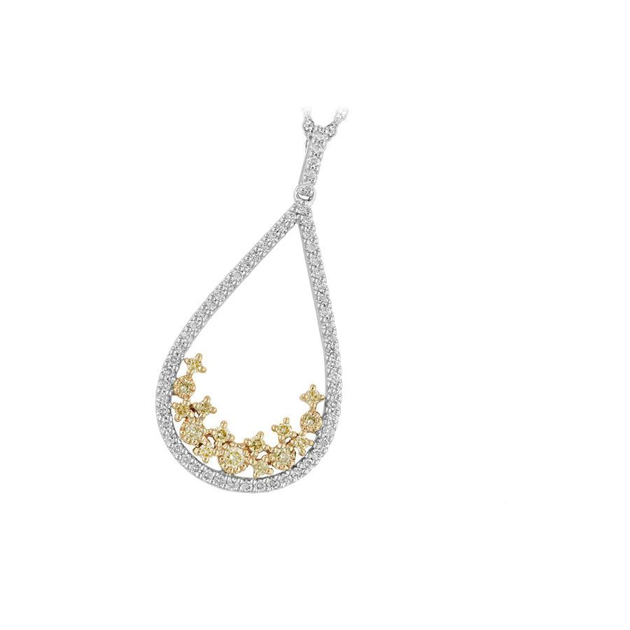 14KT Gold Yellow Diamond Necklace