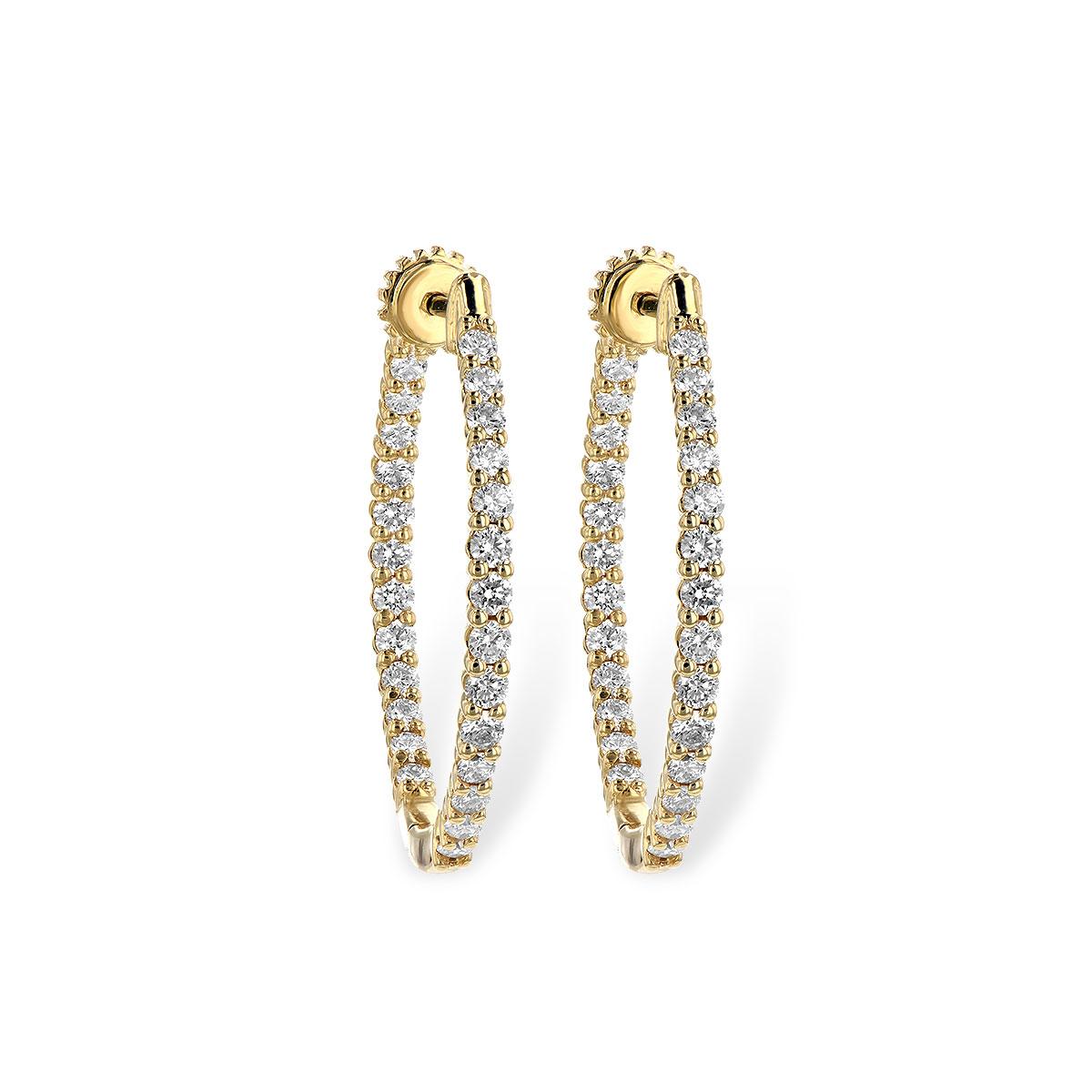 14KT Gold Diamond Earrings