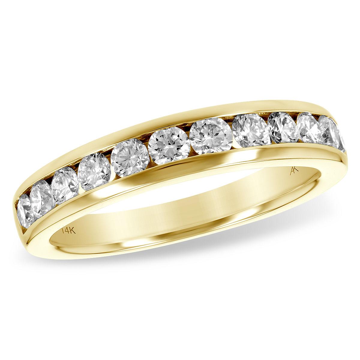 14KT Gold Ladies Diamond Wedding Ring