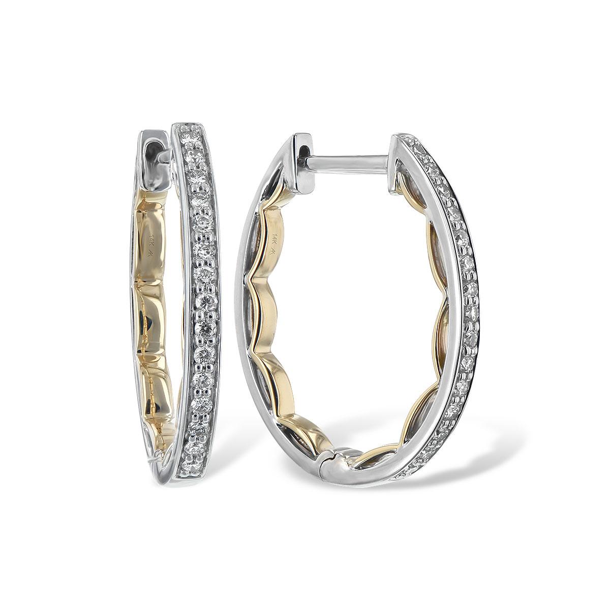 14KT Gold Diamond Earrings