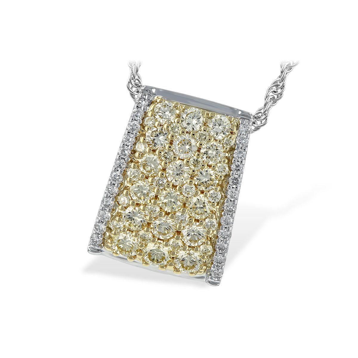 14KT Gold Yellow Diamond Necklace