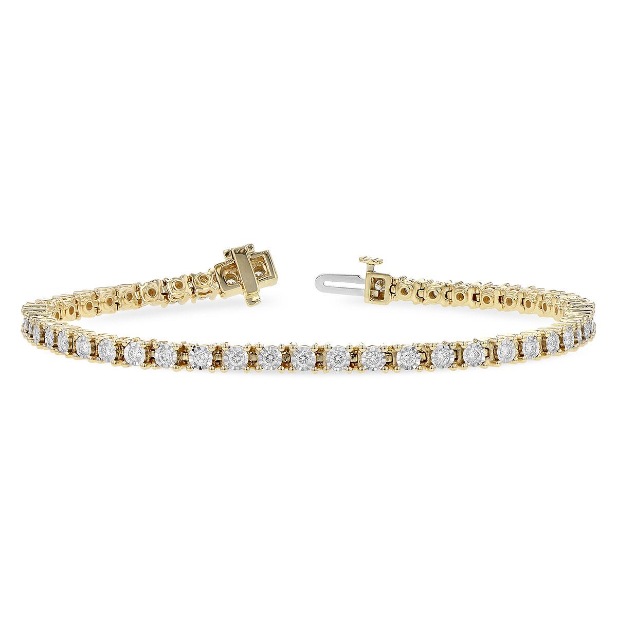 14KT Gold Diamond Bracelet