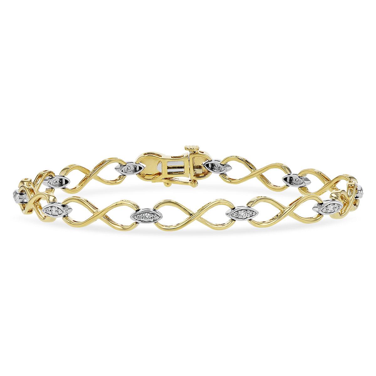 14KT Gold Diamond Bracelet