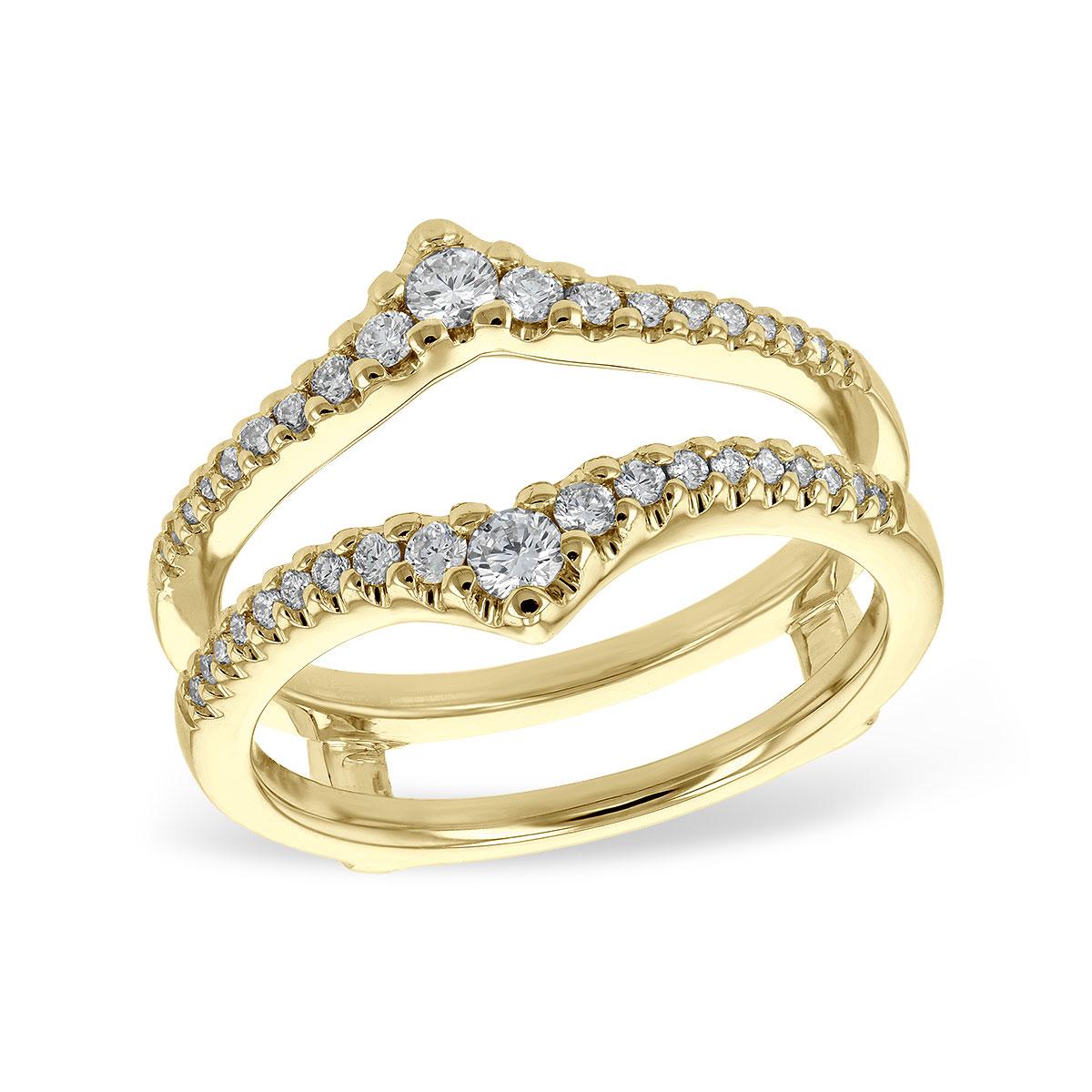 14KT Gold Ladies Diamond Wrap/Guard