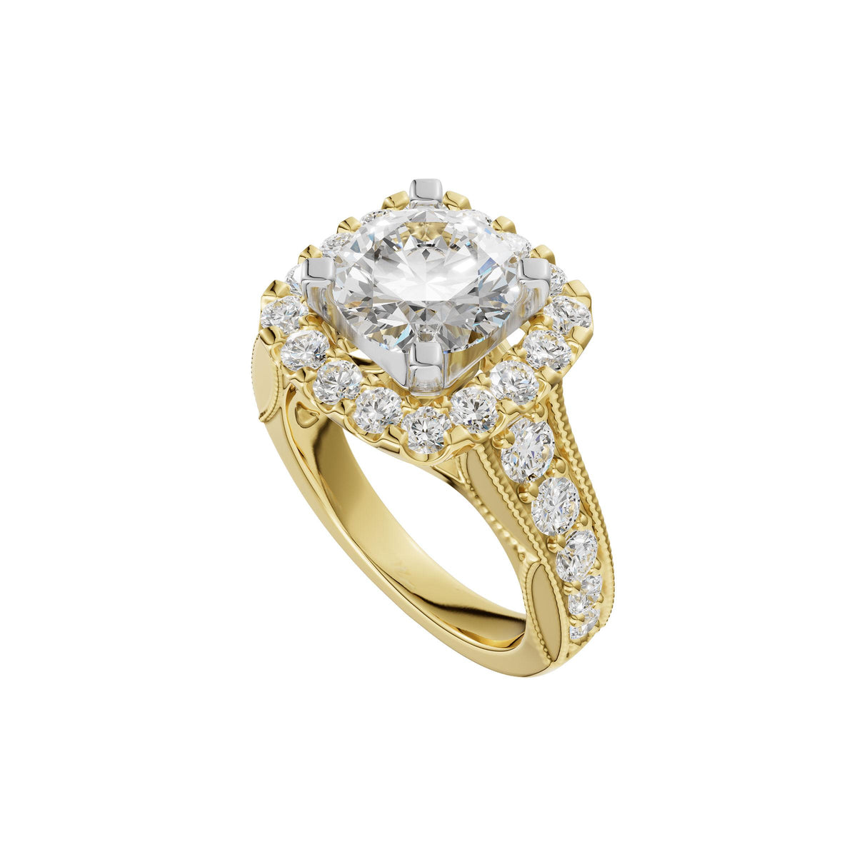 14KT Gold Semi-Mount Engagement Ring
