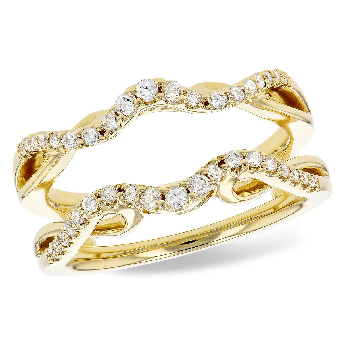 14KT Gold Ladies Diamond Wrap/Guard