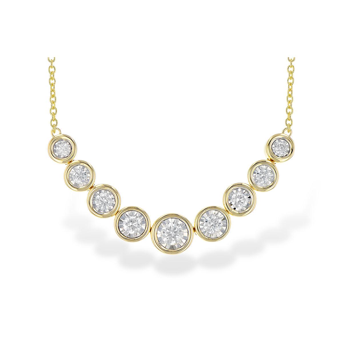 14KT Gold Diamond Necklace