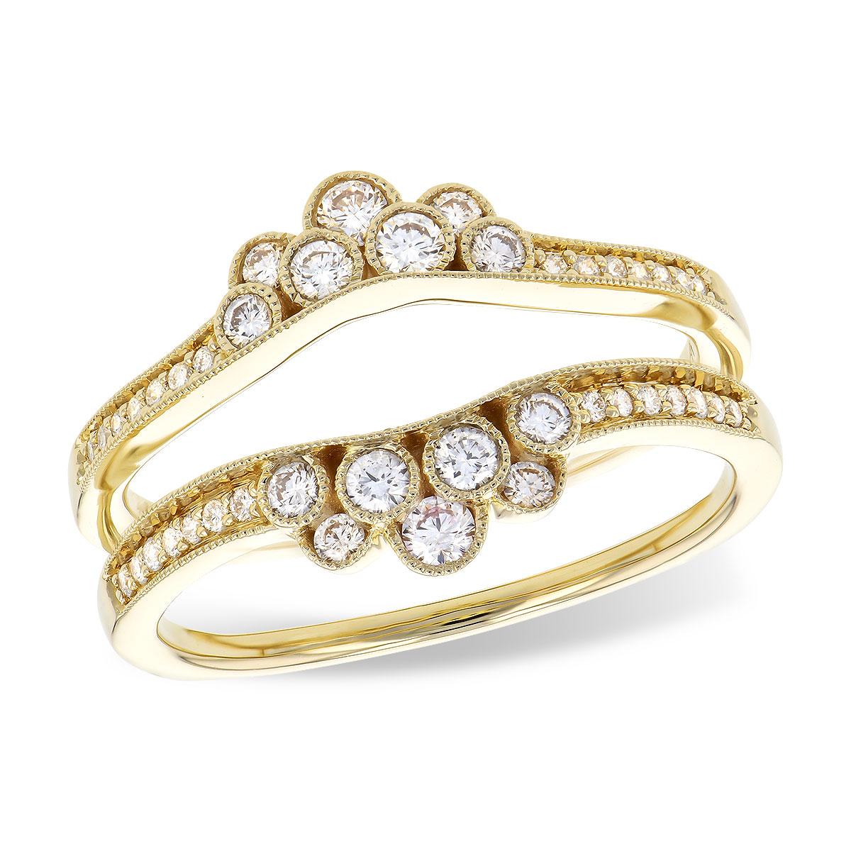 14KT Gold Ladies Diamond Wrap/Guard