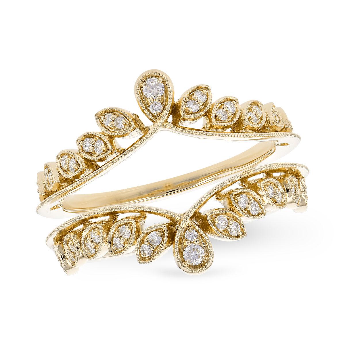 14KT Gold Ladies Diamond Wrap/Guard