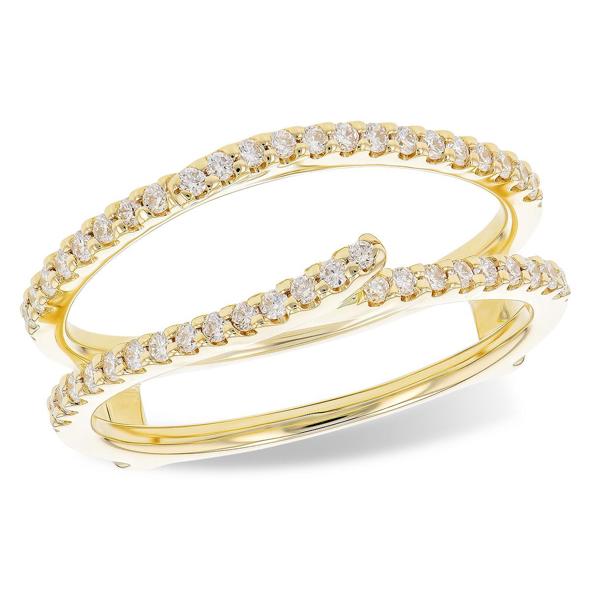 14KT Gold Ladies Diamond Wrap/Guard