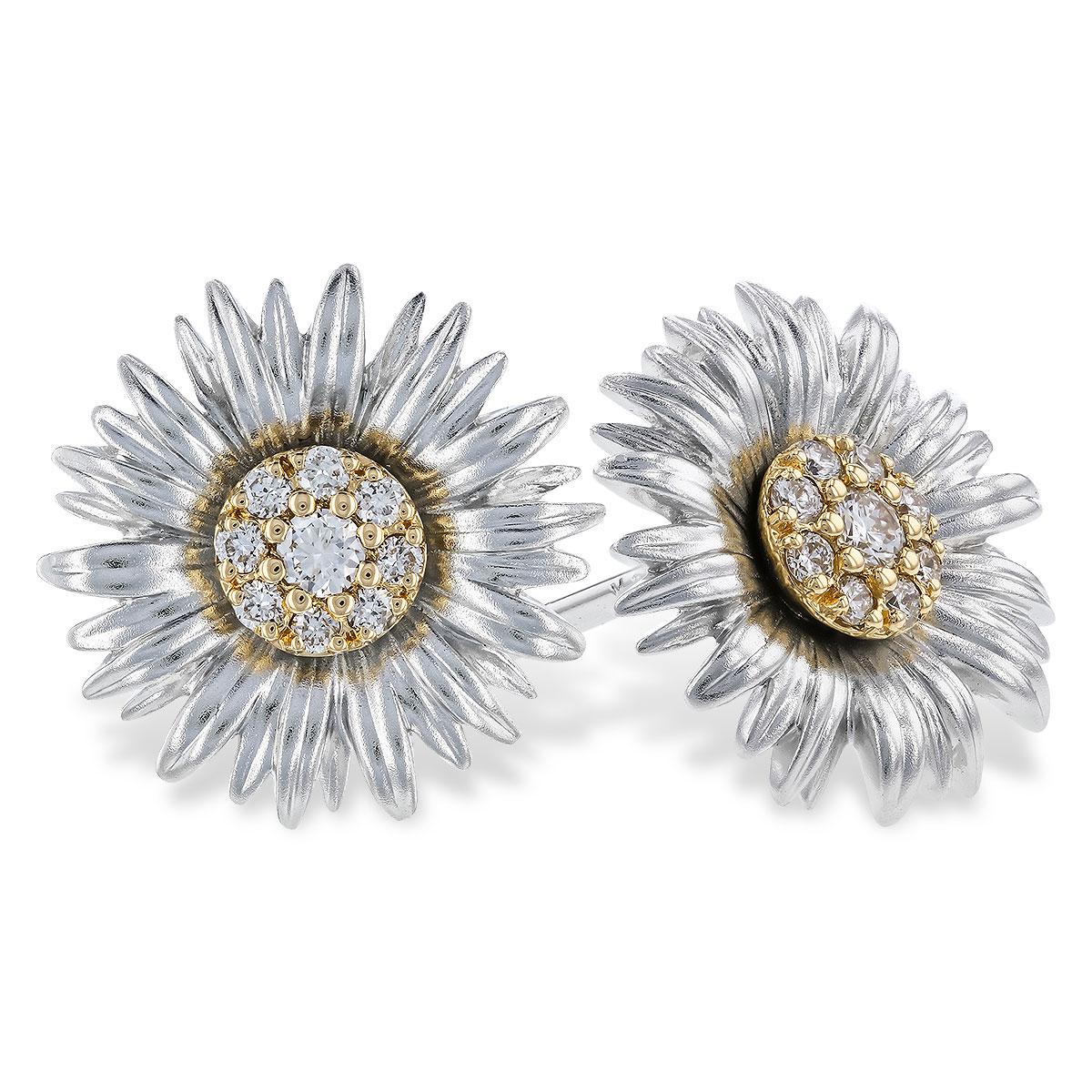 14KT Gold Diamond Earrings