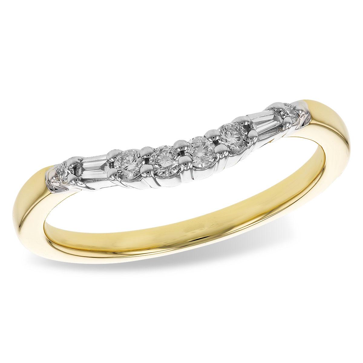 14KT Gold Ladies Diamond Wrap/Guard