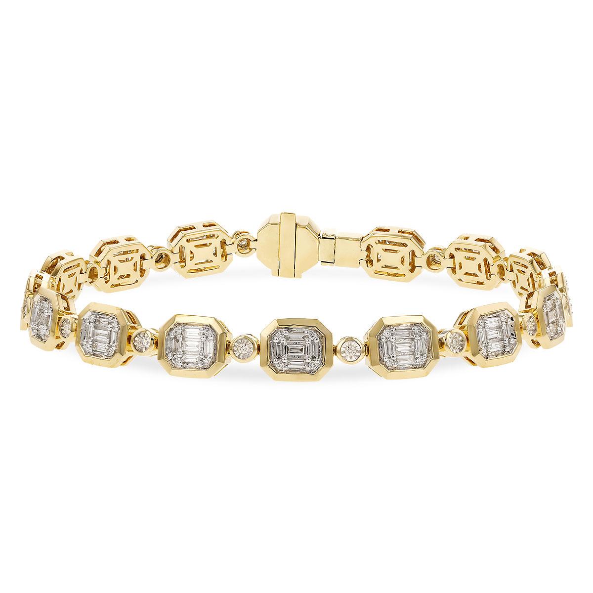 14KT Gold Diamond Bracelet