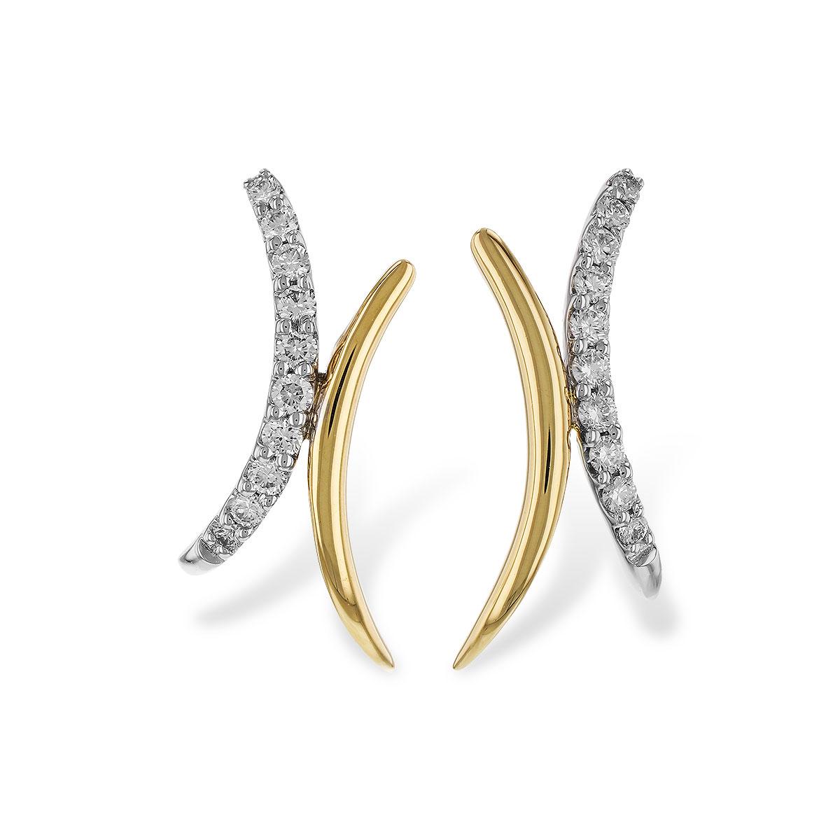14KT Gold Diamond Earrings