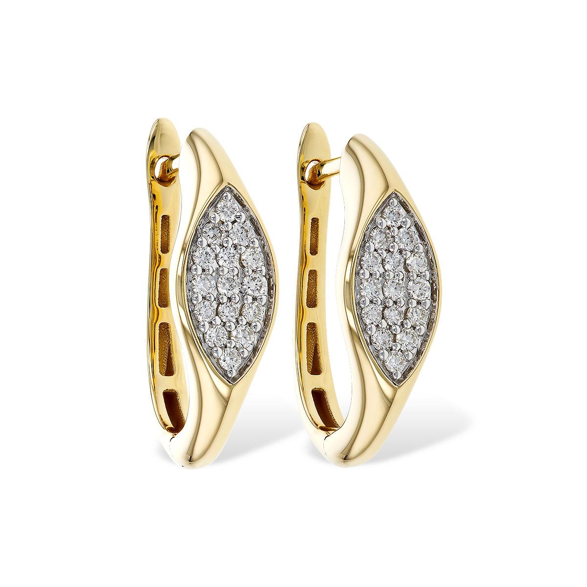 14KT Gold Diamond Earrings