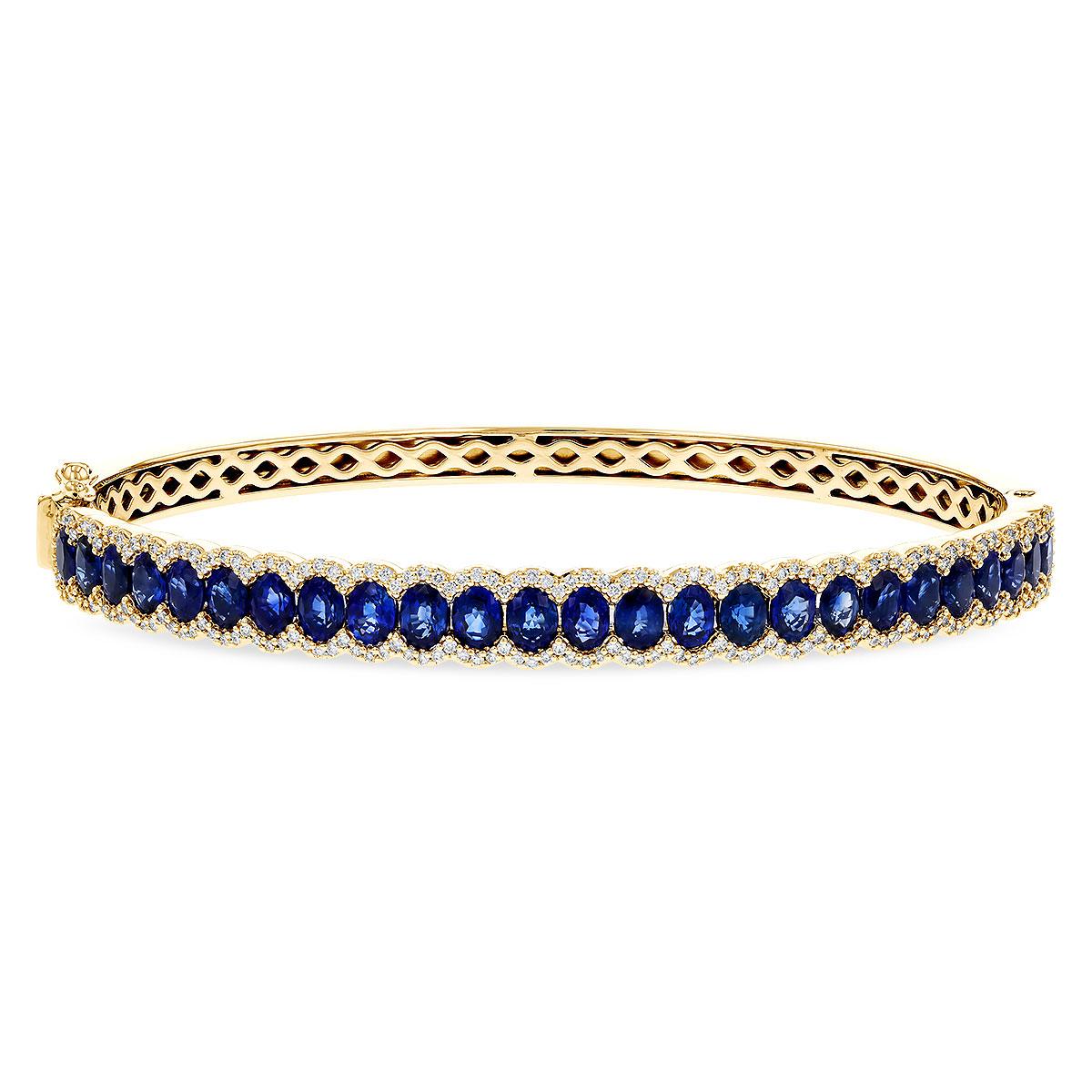 14KT Gold Sapphire Bracelet