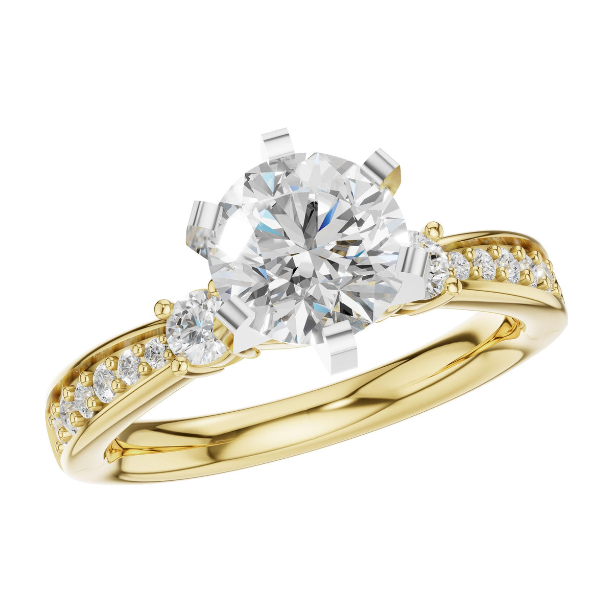 14KT Gold Semi-Mount Engagement Ring